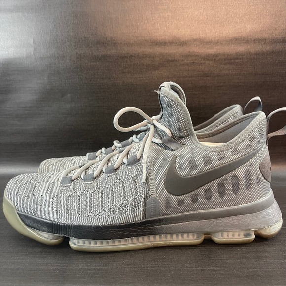 Nike Other - Nike Zoom KD 9 Men's Size 13 Gray Black Basketball Durant Mid Top Shoes 843392